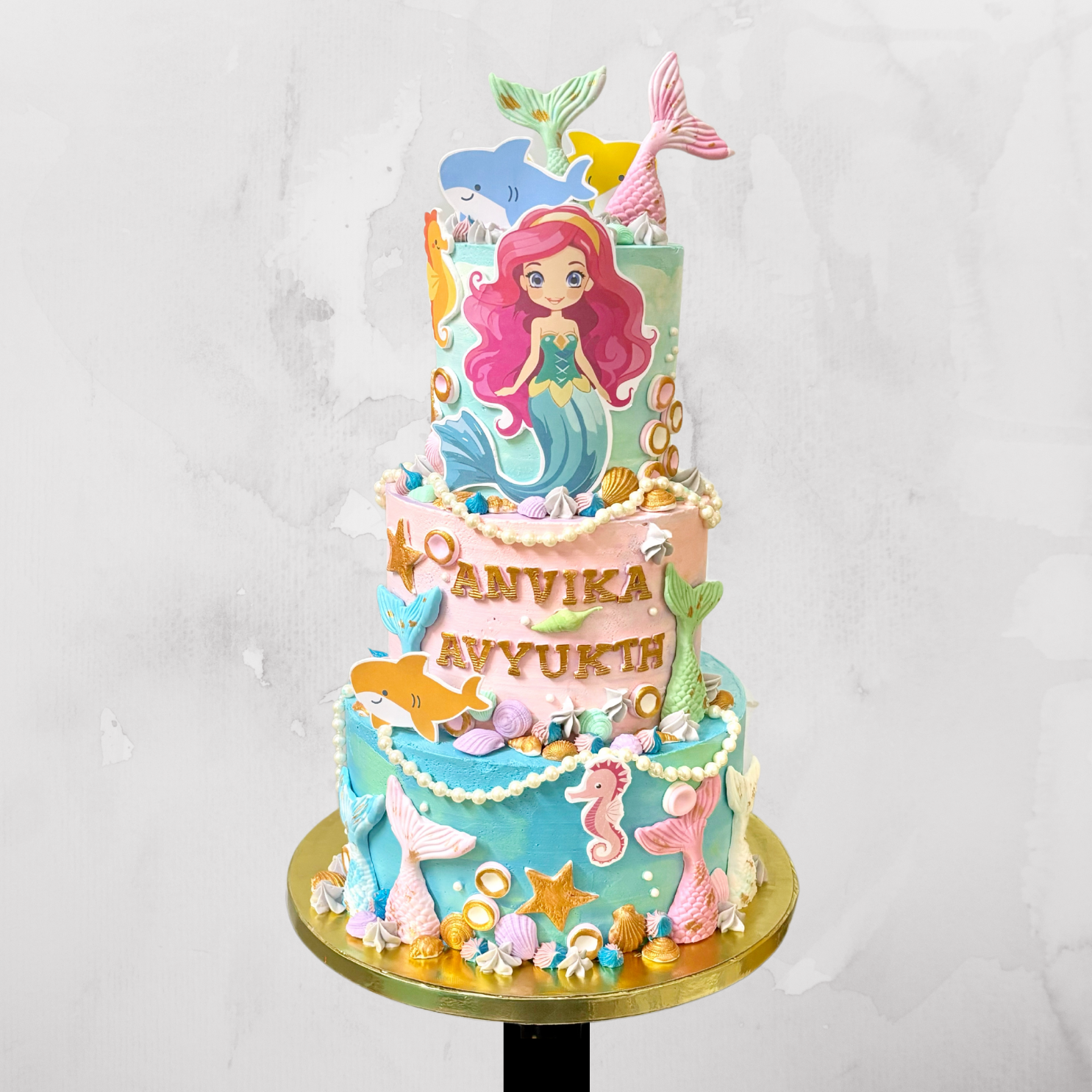 Mermaid & Ocean Adventure Theme Cake